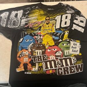 Kyle Busch M&M's vintage Y2K racing shirt